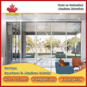 <span class=keywords><strong>Porta</strong></span> <span class=keywords><strong>Scorrevole</strong></span> in Alluminio con Profilo Sottile, Sistema di Porte Scorrevoli in Alluminio Sovrapposto, Porte Scorrevoli in Vetro in Alluminio - Product Image 4