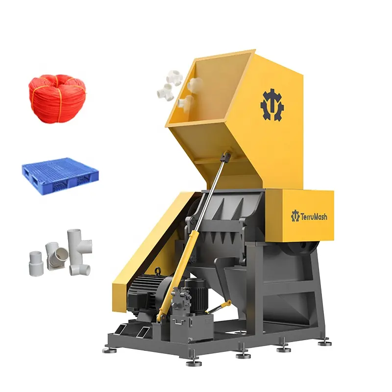 Industriële Plastic Pvc Crusher Voor Pallet Fiber Hout Hard Hout Shredder Machine