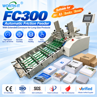 Machine de comptage par lots Worth-IT à alimentation automatique pour feuilles d'impression fines en plastique, avec chargeur à friction longue portée, à entraînement électrique, pour le collage et l'étiquetage