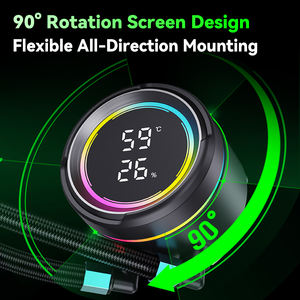 Refroidisseur d'eau pour processeur SNOWMAN 360 mm <span class=keywords><strong>AIO</strong></span> 3 broches/4 broches, roulement à fluide sans lumière, sans RGB, technologie de transfert de chaleur efficace, réduction - Product Image 4