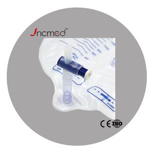 Tas drainase urin 2000ml dengan gantungan tas terintegrasi dan tuas kateter steril keran tas malam - Product Image 6