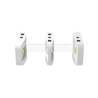 Barrière pivotante personnalisable en acier inoxydable 304 avec contrôle d'accès par empreinte digitale pour projet de sécurité scolaire