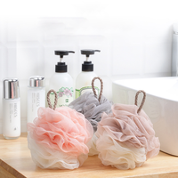 Promotion bain doux bain moussant fleur conception exfoliant corps boule de douche éponge luffa douche Bouquet