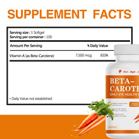 Gélules de bêta-carotène |   Tonique Nourrissant Traditionnel | Soutien à la vitamine A, énergie et vitalité globale |   Nutrition à base de plantes en gros