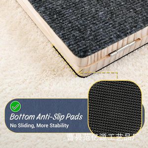 Escalier pour animaux de compagnie en bois, rampe antidérapante, échelle pour chien, rectangle, couleur bois naturel, meubles pour animaux de compagnie - Product Image 1