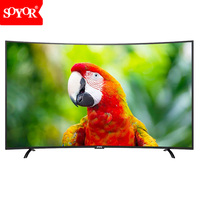 TV Pintar Lengkung 55 Inci Televisi 4K LED Dengan Android WiFi Google Smart TV