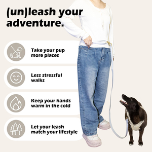 Guinzaglio per cani a mani libere personalizzato con custodia a tracolla e guinzaglio per allenamento in vita accessori per camminare e camminare - Product Image 4