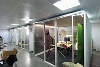 Grand Pod de bureau, réduction du bruit, cabine silencieuse mobile, cabine de réunion privée avec meubles, cabine insonorisée de bureau