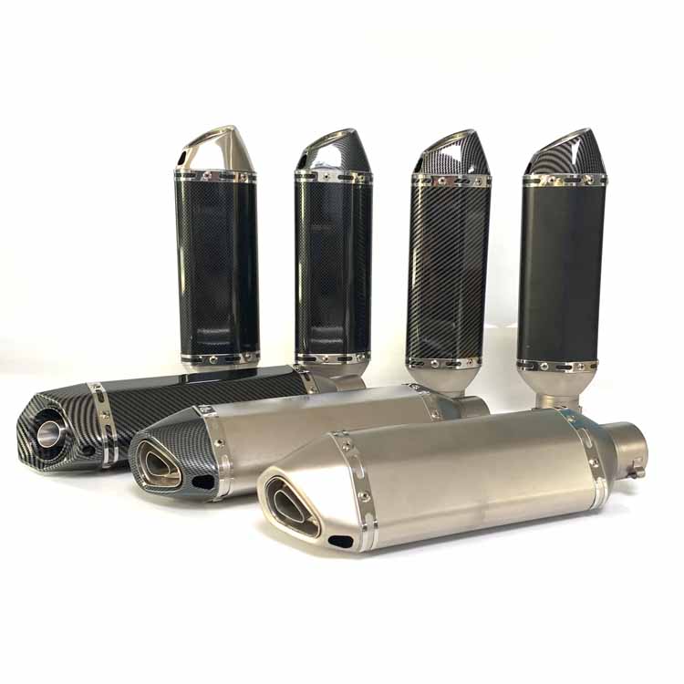 Универсальный мотоциклетный глушитель 51 мм, глушитель для Спортивного Велосипеда, глушитель для скутера, выхлопной глушитель для Vespa Sprint 125, ниндзя 400, глушитель для мотоцикла