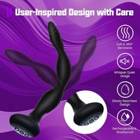 Jouets pour adultes Perles anales avec chaleur de choc Estim 50 Masseur de prostate à jeux multiples Bouchon anal vibrant pour adultes