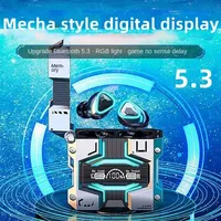 Écouteurs de jeu M45 BT5.3 à faible latence, écouteurs intra-auriculaires sans fil TWS avec batterie externe