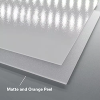 Panneau diffuseur de lumière en PC mat de 0,8 mm, accessoire d'éclairage LED haute durabilité avec une excellente diffusion de la lumière pour panneaux