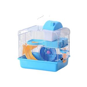 Sıcak satış iki kat lüks özel Hamster tavşan evcil hayvan kafesi hayvan için - Product Image 4