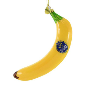 Ustom-adornos de vidrio soplado para árbol de Navidad, minifruta pintada a mano de melocotón, venta al por mayor - Product Image 4