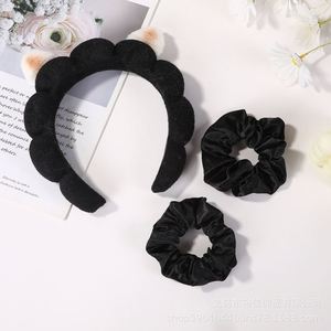 Diadema de felpa trenzada para mujer, estilo corona de talle alto, banda elástica suave de esponja para el cabello, accesorio de moda para lavado facial y SPA - Product Image 5