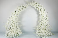 Usine NINI vente en gros nouveau style de corne rouge plus foncé arc floral mariage fond de scène décoration arc de fleur