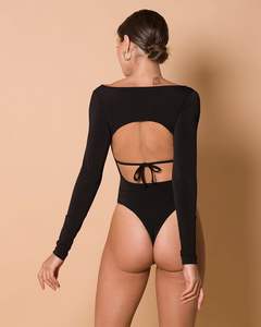 2020 personnalisé Offre Spéciale ouvert à manches longues fille maillots <span class=keywords><strong>de</strong></span> <span class=keywords><strong>bain</strong></span> femmes sexy une pièce bikini maillots <span class=keywords><strong>de</strong></span> <span class=keywords><strong>bain</strong></span> brésilien bikini coupe usine - Product Image 1