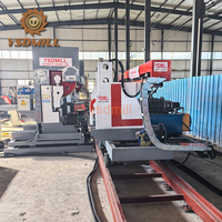 YSDMILL automatico seghe a nastro macchina stile verticale segheria linea con Log carrozza macchine sega legno