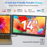 Blackview DCM6 Pro, ordinateur portable portable à double écran LCD FHD IPS de 14 pouces avec support