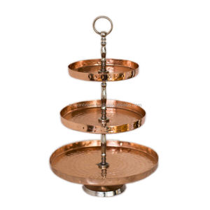 Soporte de exhibición de pastel de taza de tres niveles para eventos de boda en casa, mesa de boda ecológica, herramienta para servir pasteles, soporte para pasteles - Product Image 2