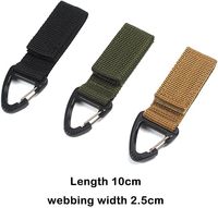 Mousqueton à sangle pour camping et randonnée en extérieur, attache pour sac à dos et porte-clés