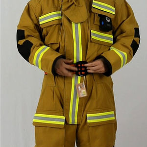 Combinaison de pompier intégrale Nomex, équipement de protection pour l'entraînement avec bandes réfléchissantes pour la pratique des secours incendie - Product Image 4