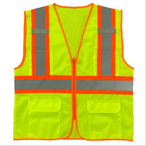 سترة متعددة الجيوب وظيفية عالية الجودة للتنفس من YIDAO ، ملابس عاكسة للتحذير المروري على الطرق السريعة - Product Image 2