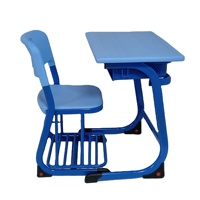 Ensemble de chaise et table d'école réglables modernes pour étudiants, en métal, pour salle de classe