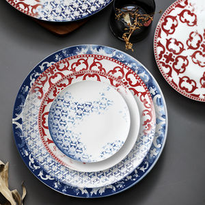 Juego de vajilla de porcelana de hueso de alta calidad al por mayor, plato cargador para fiesta, banquete, boda, plato de decoración - Product Image 5