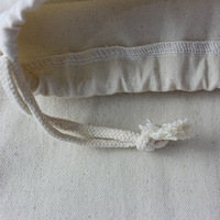 Sac de courses en coton écologique réutilisable, léger et portable, pochette à cordon en toile naturelle, sac personnalisable vierge pour la maison