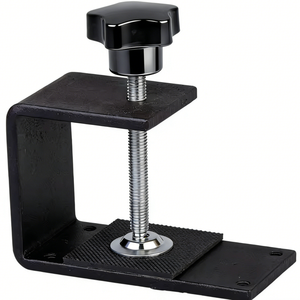 Support de fixation réglable en acier au carbone pour pince en C, pour table de travail, établi, outils de mesure métriques - Product Image 4