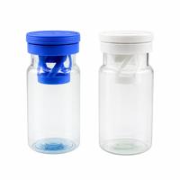 Bouteille de 50 ml en PET dépoli mat de qualité alimentaire avec bouchon à clapet large ouverture, déshydratant, pour pilules, vitamines et médicaments – Vente en gros OEM ODM