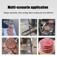 Machine automatique fiable et économique pour la fabrication de galettes de viande, machine à galettes de viande commerciale, moteur en acier inoxydable 304, 500-700 kg/h