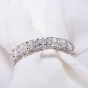 Luxury Radiant Cut Moissanite <b>Ring</b> <b>925</b> <b>Silver</b> Elegant Engagement <b>Ring</b> for Women Sparkling Fine Jewelry Gift - Product Image 4