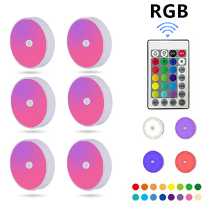 New 16-color RGB remote control <b>timer</b> button style colorful festive indoor dimmable battery-operated night <b>light</b> - Product Image 2