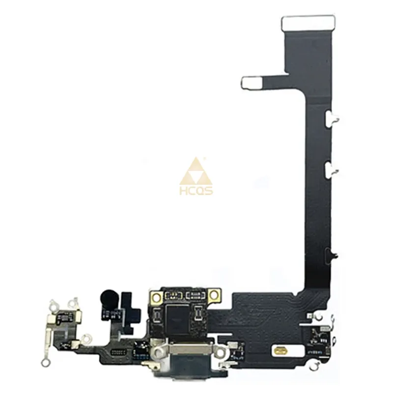 Original For iPhone 11ProMax 11 Pro Max USB Charger Port Dock Connector Flex Cable Charging with Microphone Repair Replacement