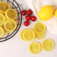 Keukensimulatie Citroenschijfjes Kerstmis Thanksgiving Pasen Schuim Plastic Ecologisch Hoogwaardig 5cm Kunstmatig Ornament