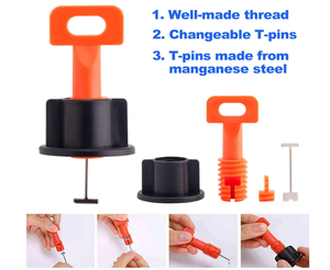 High Quality Reuseable <strong>Tile</strong> Leveling System <strong>Kit</strong> with 50pcs <strong>Tile</strong> Leveler &amp; 1 Special Wrenches - Product Image 3