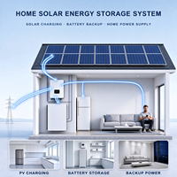 Batterie lithium divisée haute capacité 16 kWh 51,2 V 314 Ah CAN pour système de stockage d'énergie domestique LiFePO4 avec roues IP67