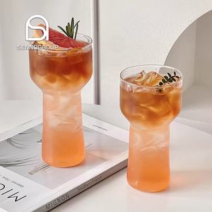 Vetro unico a forma di torcia vetro resistente al calore Americano tazza per bere acqua fredda Soda <span class=keywords><strong>bicchieri</strong></span> <span class=keywords><strong>da</strong></span> caffè - Product Image 1