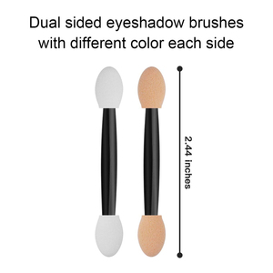 60 Aplicadores Desechables de Doble Cara para Sombra de Ojos, Esponjas de Maquillaje de 2.44' de Largo, Aplicadores de Esmalte de Uñas Cromado - Product Image 1