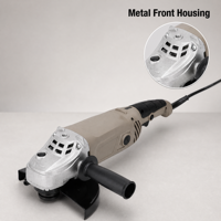 Meuleuse d'angle sans fil professionnelle 1500W de 7 pouces (180 mm) avec interrupteur à glissière sans balais pour opérations de meulage et de découpe structurelles