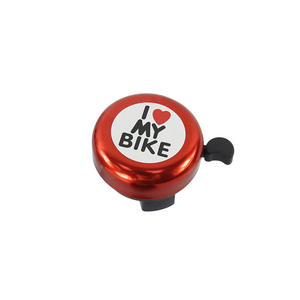 I Love <b>My</b> Bike Bicycle Bell Aluminum Alloy Mini Heart Design Cycling Accessory For Kids And Adults Multi Color Options - Product Image 4