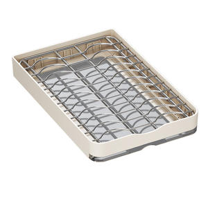 Étagère de rangement rétractable pour évier de <span class=keywords><strong>cuisine</strong></span>, égouttoir à vaisselle, panier coulissant en acier inoxydable pour évier, plateau de rangement pour bols et assiettes - Product Image 5