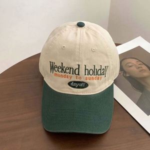 Gorras de Béisbol Personalizadas de 5 Paneles con Patrón de Letras, Tela Común 100% Algodón, Unisex, Deportivas, para Exteriores, Bicolor Verde y Beige - Product Image 1