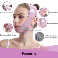 Mentonnière réglable avec logo personnalisé masque de levage ligne V sangle de compression amincissante pour le visage avec coussinets en graphène