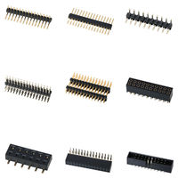 1.27mm 2.0mm 2.54mm 5.08mm Pin Header Baris Ganda 2.54 1x40 Pin Header 3pin 90 Derajat Pin Header Female