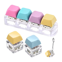 Fidget Switches Keycap Key Chain Fidget Keyboard Clicker Stress Relief Keychain Decompression