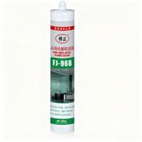 Scellant silicone acétique FENGJING de haute qualité, colle imperméable, adhésif 300 ml, pâte lisse à un composant pour application sur le verre