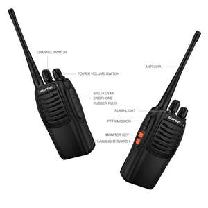 Radio Baofeng Bf C1 2W UHF V0X Dengan Senter Mic Ht Ham Radio Dua Arah Transmitter Portabel Handheld Walkie Talkie Jangkauan Jauh - Product Image 2